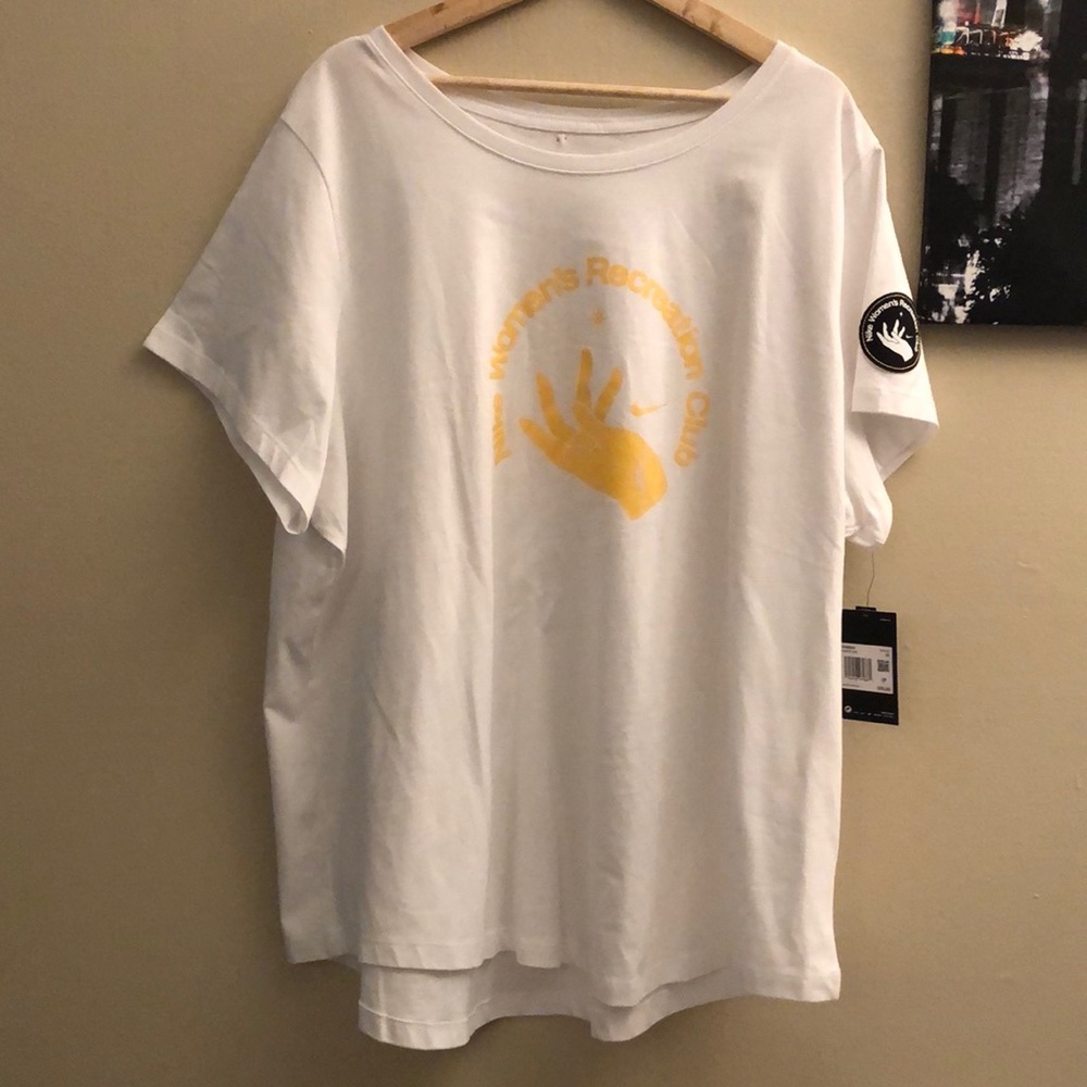 NWT Nike Women's Plus Size Sportwear T-Shirt - Recreation Club 100% Cotton - 3X